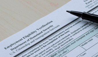 I-9 Form from the USCIS